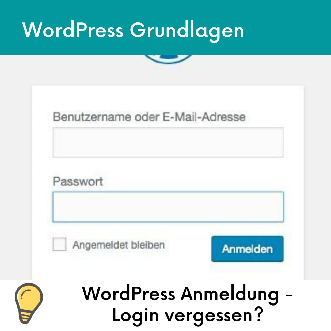 wordpress-login passwort vergessen