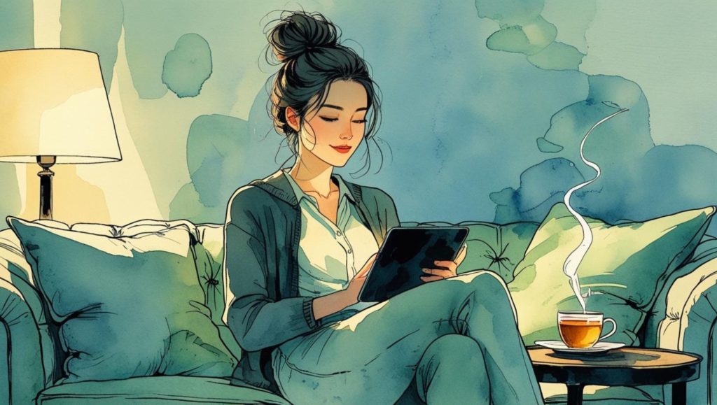 frau-mit-tablet-auf-dem-sofa-landingpages-mit-loesungen-gewinnen-1024x579 Landingpages statt Bloggen